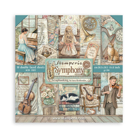 Stamperia 8x8 Paper [Collection] - Symphony