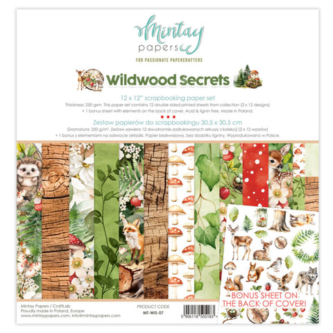 Mintay 12x12 Paper (Collection) - Wildwood Secrets