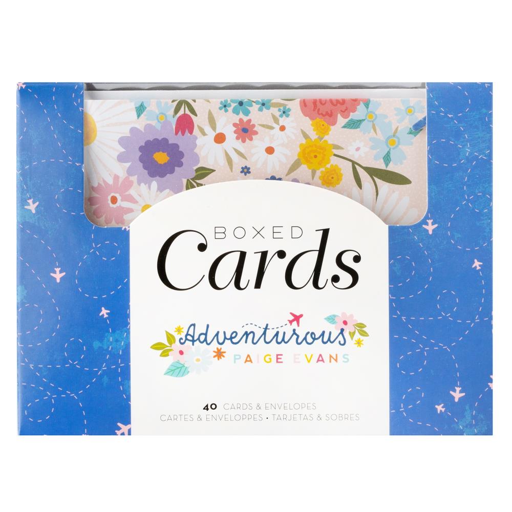 American Crafts A2 Cards W/Envelopes (4.375"X5.75") 40/Box - Paige Evans - Adventurous