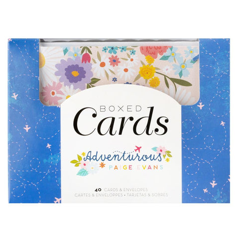 American Crafts A2 Cards W/Envelopes (4.375"X5.75") 40/Box - Paige Evans - Adventurous