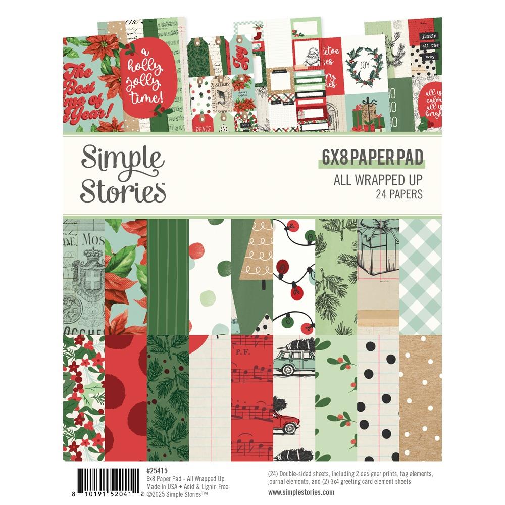 Simple Stories 6x8 Paper Pad  [Collection] - All Wrapped Up