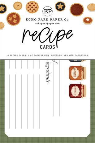 Echo Park Recipe Cards - [Collection] - Americana
