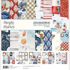 Simple Stories  12x12 Paper [Collection] - Sand & Sea