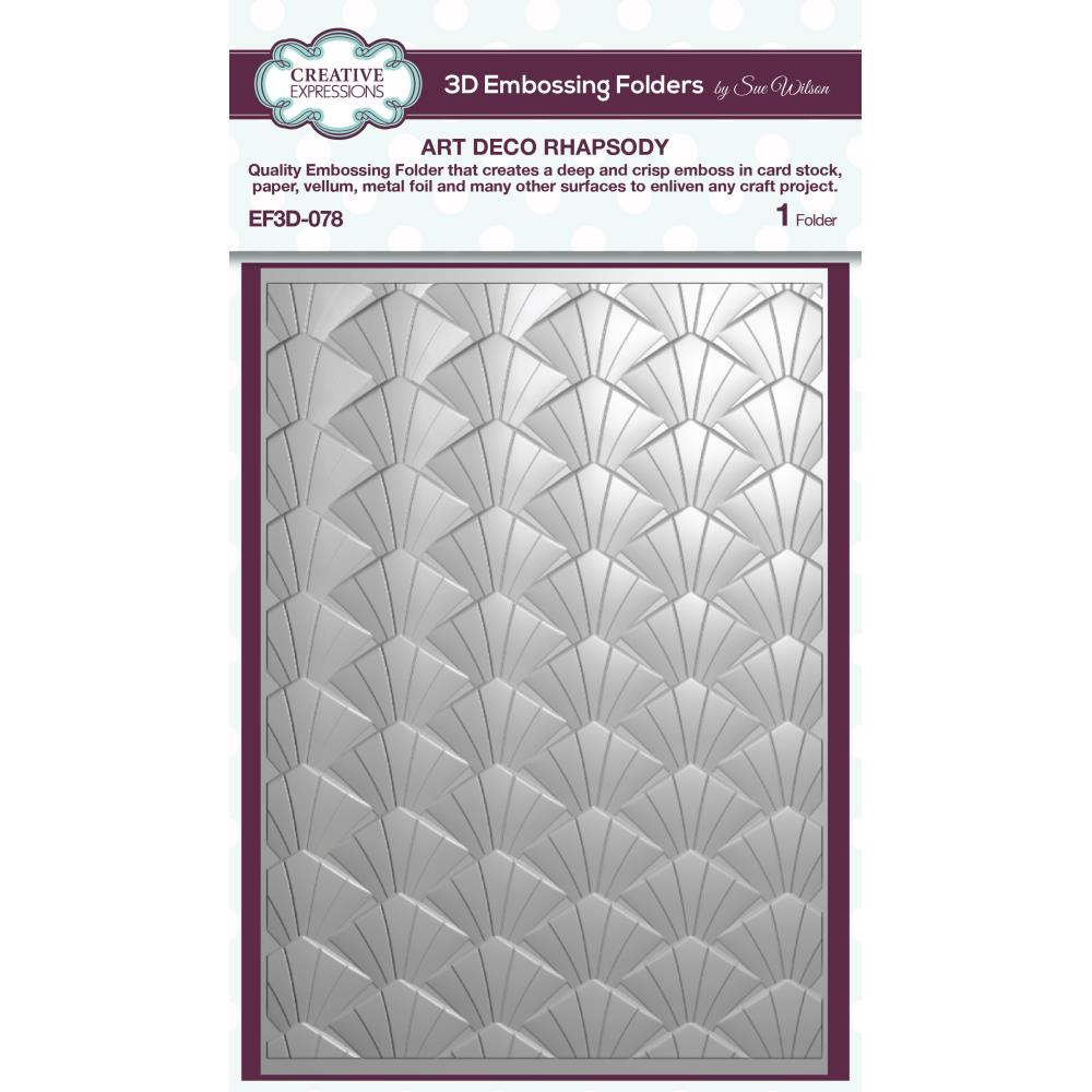 Creative Expressions Embossing Folder - Art Deco Rhapsody