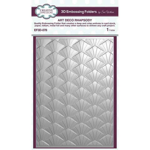 Creative Expressions Embossing Folder - Art Deco Rhapsody