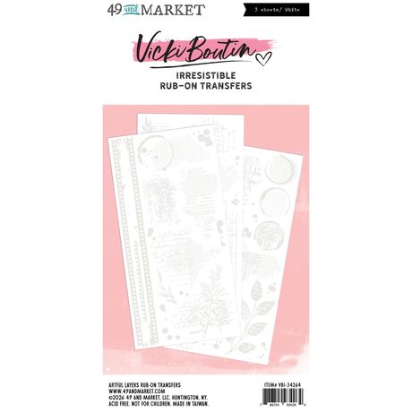 49 and Market  Vicki Boutin Irresistible Rub Ons - Artful Layers