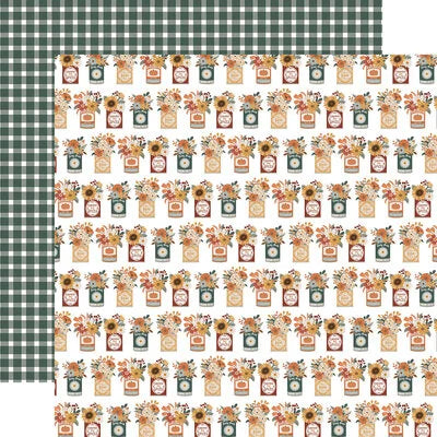 Echo Park Paper 12x12 Cardstock  [Collection] - Feels Like Fall - Autumn Bouquets