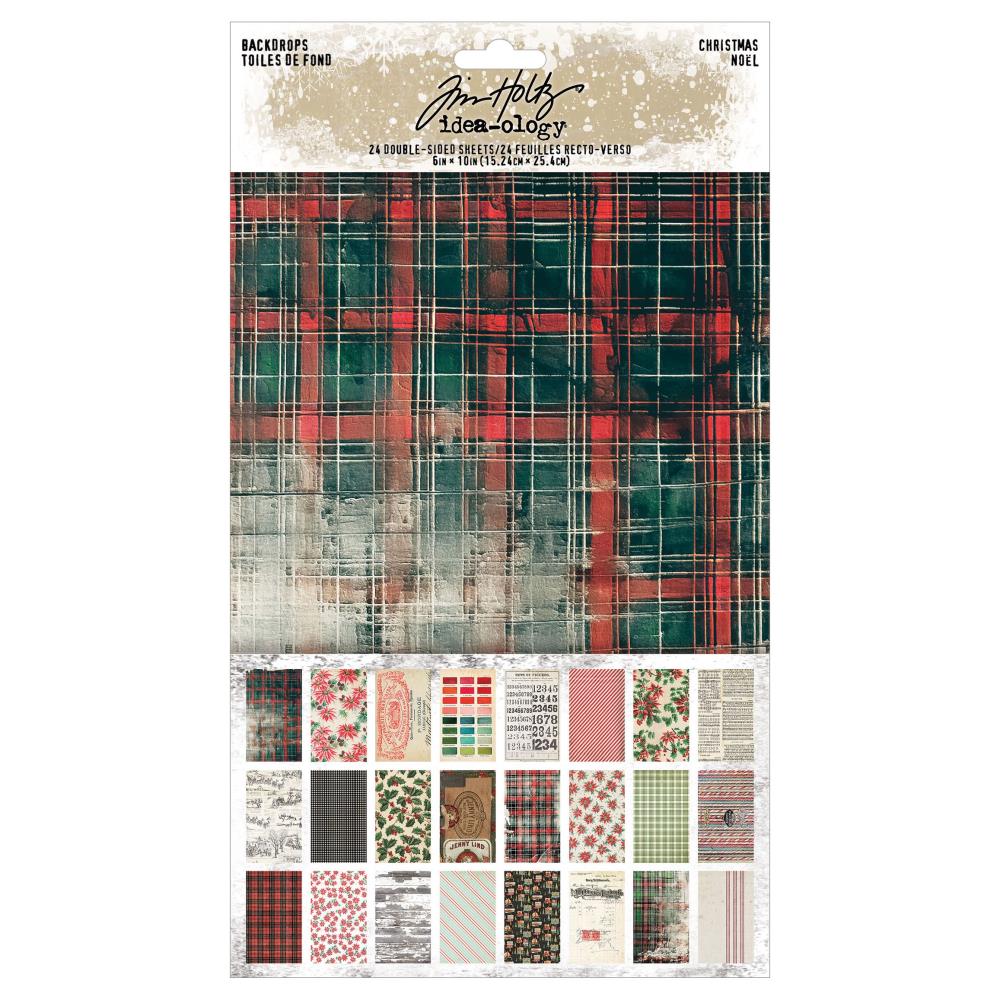 Tim Holtz  Christmas Noel Backdrops