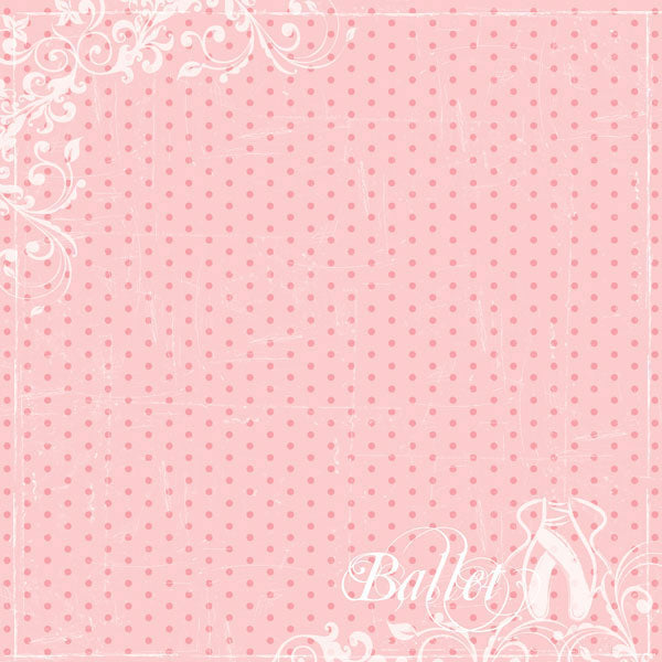 Scrapbook Customs 12x12 Paper - Dance Ballet
