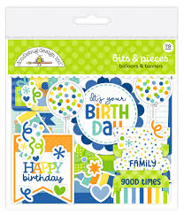 Doodlebug Design Die Cuts [Collections] - Bits & Pieces - Balloons & Banners