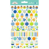 Doodlebug Design Puffy Stickers Icons - Balloons & Banners