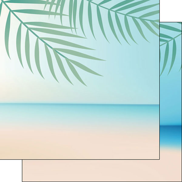 Scrapbook Customs 12x12 Paper -  Beach Fern
