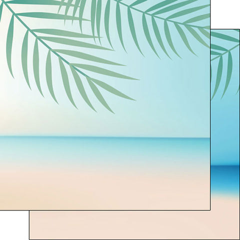 Scrapbook Customs 12x12 Paper -  Beach Fern