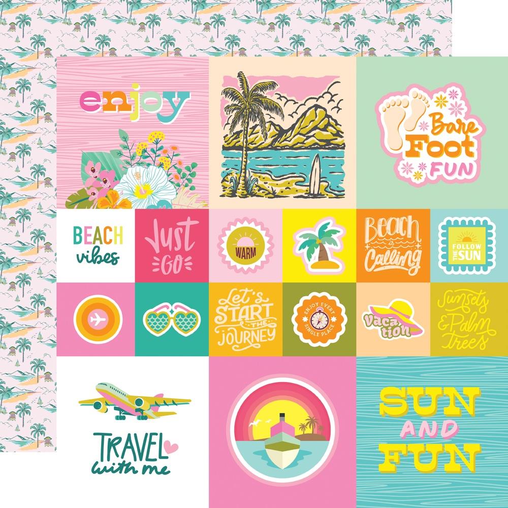 Simple Stories 12x12 [Collection ] - Just Beachy - 4x4 / 2x2 Elements