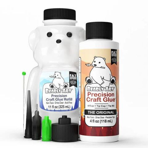 Bearly Art Precision Craft Glue - The Bundle