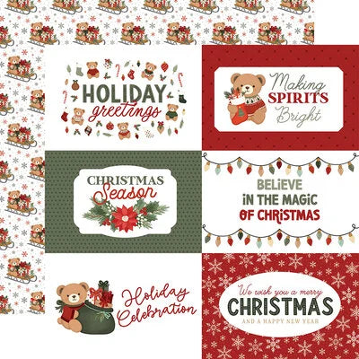 Carta Bella 12x12 Paper  [Collection] - Have a Berry Christmas - 6x4 Journaling Cards