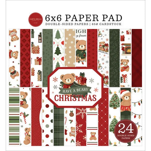 Carta Bella 6x6 Paper Pad  [Collection] - Have A Beary Christmas