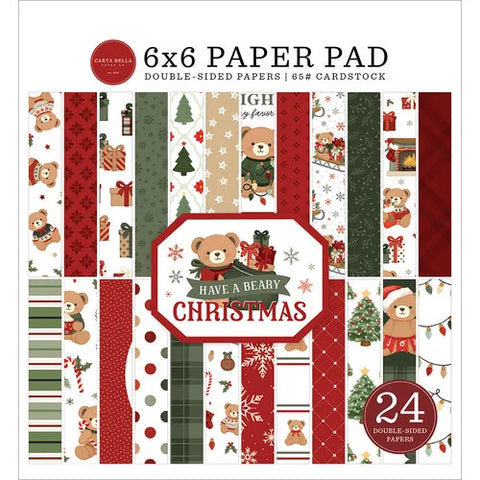 Carta Bella 6x6 Paper Pad  [Collection] - Have A Beary Christmas