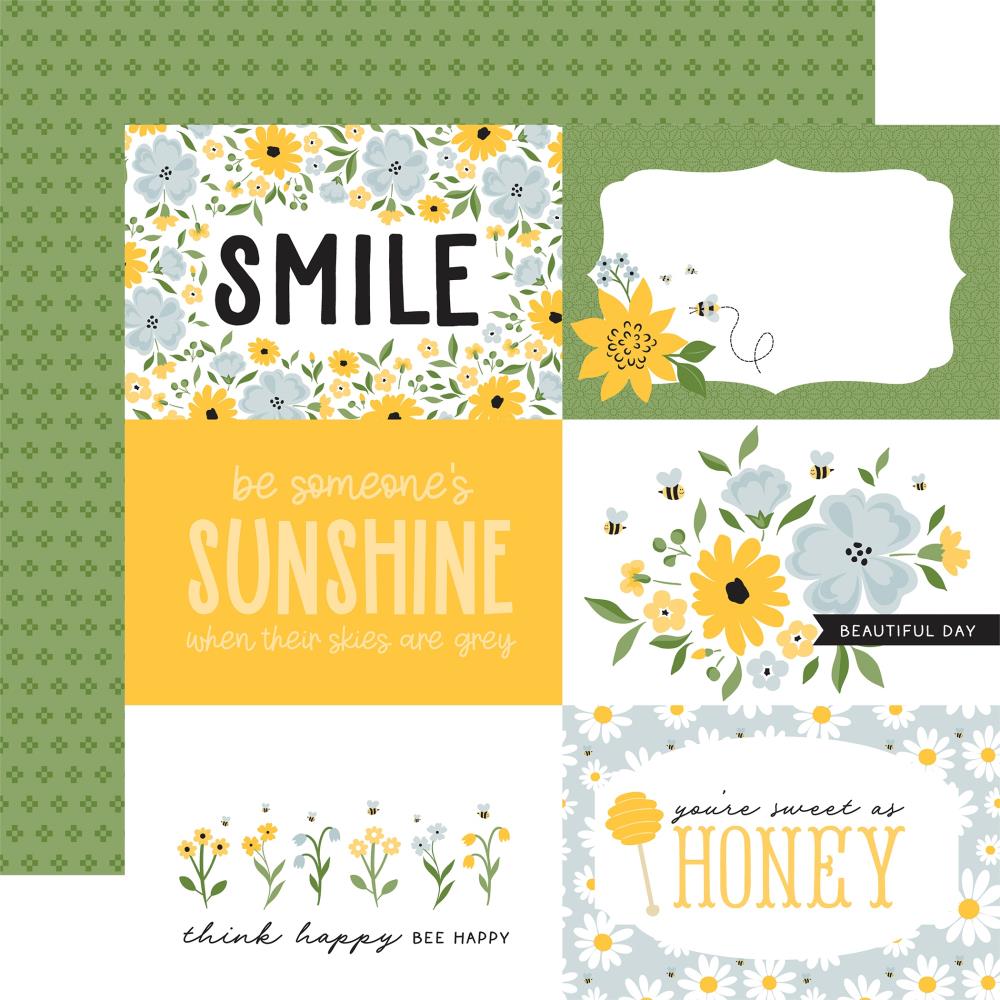 Echo Park 12x12 Paper  [Collection] - Happy As Can Be - 6x4 Journaling Cards