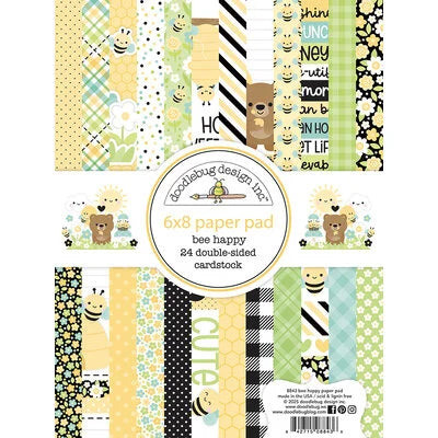 Doodlebug Design 6x8 Paper - [Collection] - Bee Happy