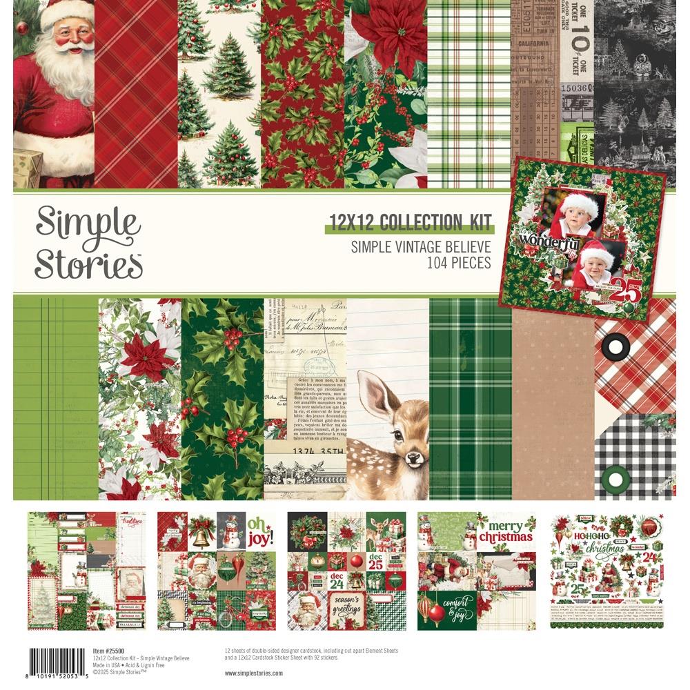 Simple Stories  12x12 Paper [Collection] - Simple Vintage Believe