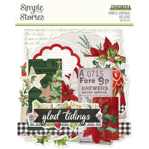 Simple Stories  Ephemera  [Collection] -Simple Vintage Believe