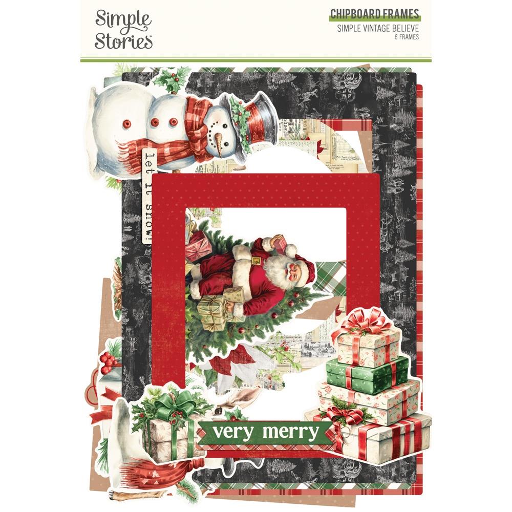 Simple Stories Layered Chipboard Frames Die-Cuts [Collection] - Simple Vintage Believe
