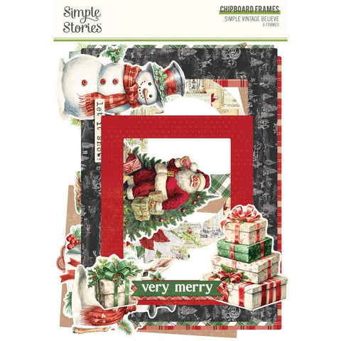 Simple Stories Layered Chipboard Frames Die-Cuts [Collection] - Simple Vintage Believe