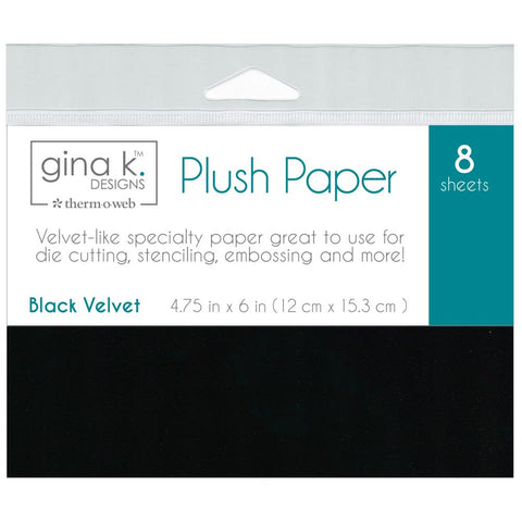 Gina K Designs Plush Paper - Black Velvet
