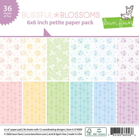 Lawn Fawn 6x6 Paper Pad - Blissful Blossoms