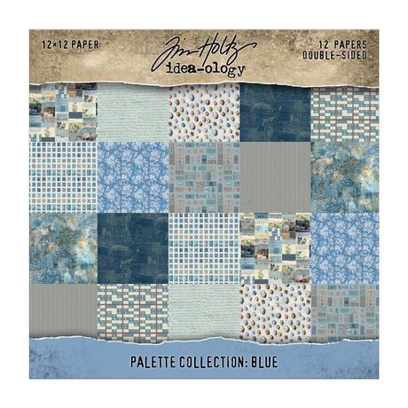 Tim Holtz Idea - ology - Palette Collection - Blue (12x12)