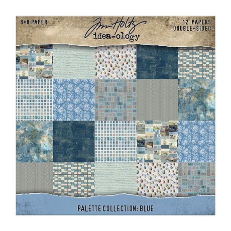Tim Holtz Idea - ology - Palette Collection - Blue (8x8)