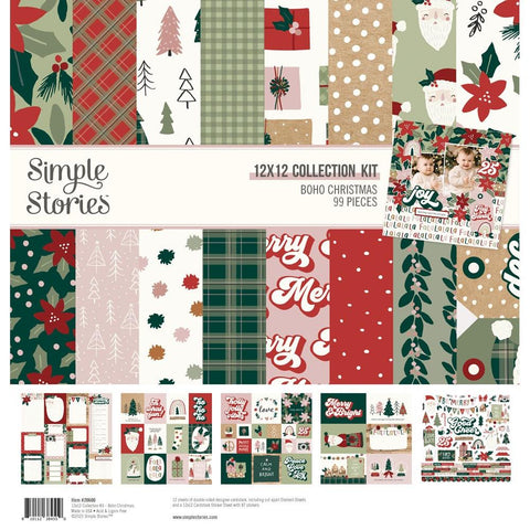 Simple Stories  12x12 Paper [Collection] - Boho Christmas