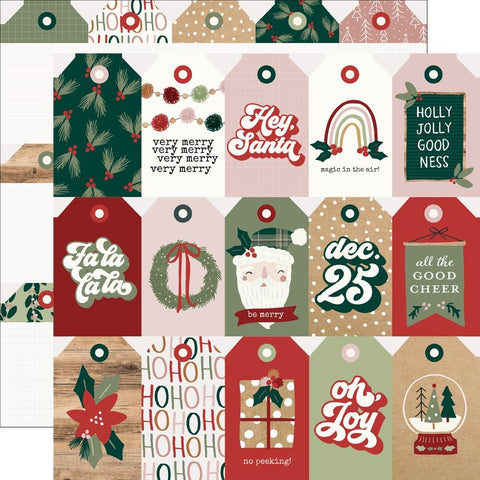 Simple Stories 12x12 [Collection ] - Boho Christmas - Tag Elements