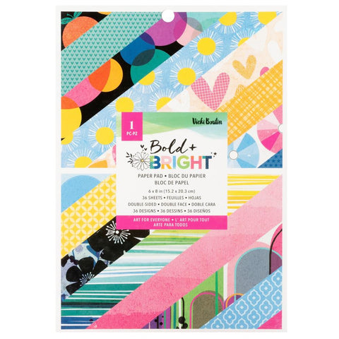 American Crafts [Vicki Boutin] 6x8 Paper Pad - Bold & Bright