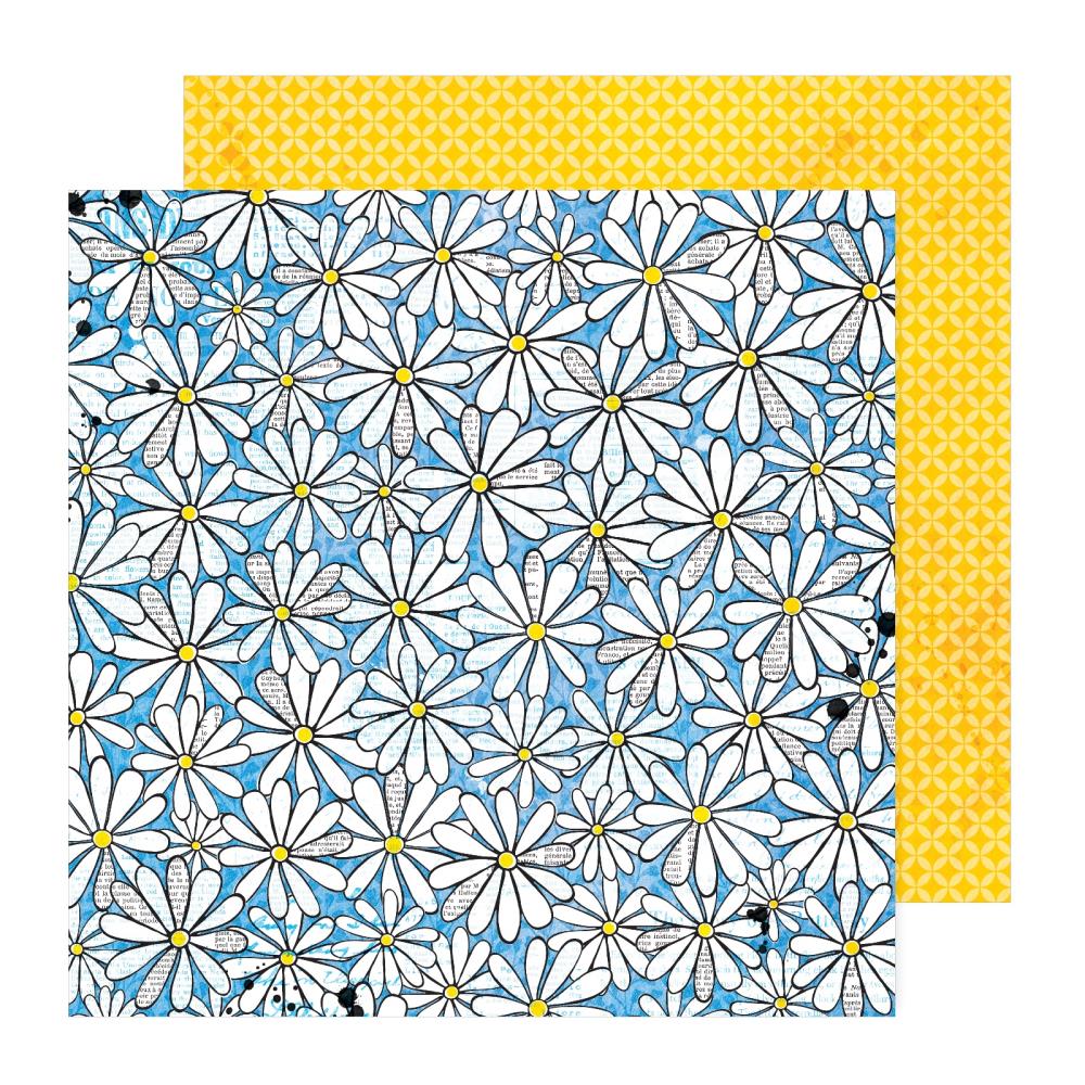 American Crafts [Vicki Boutin] 12x12 Papers - Bold & Bright - Picking Daisies