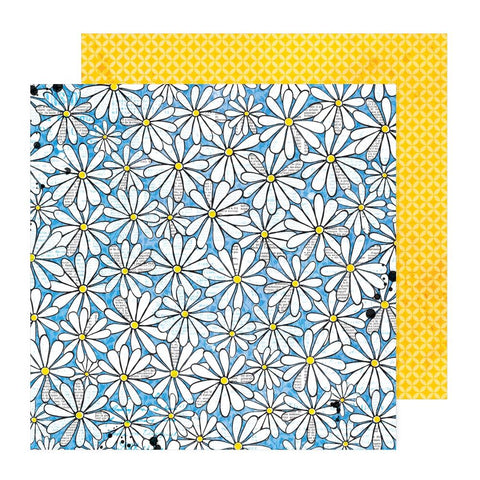 American Crafts [Vicki Boutin] 12x12 Papers - Bold & Bright - Picking Daisies