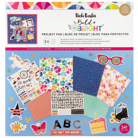 American Crafts  - Vicki Boutin Bold & Bright Project Pad