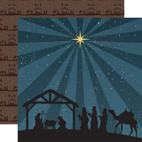 Echo Park Paper 12x12 Cardstock  [Collection] - Joy To The World - A Child Is Born