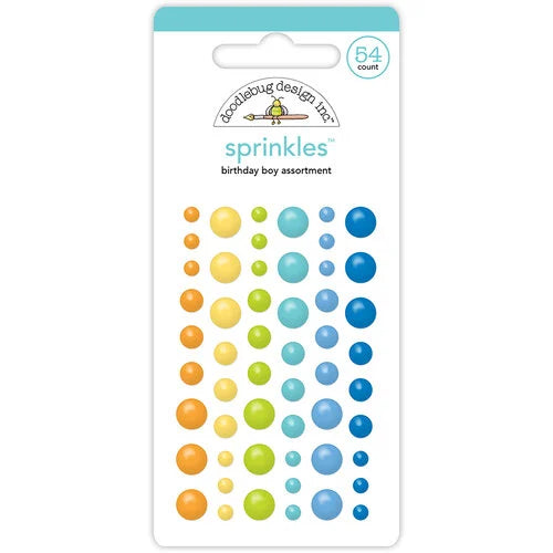 Doodlebug Design Sprinkles - [Collection] - Cupcakes & Candles - Birthday Boy Assortment
