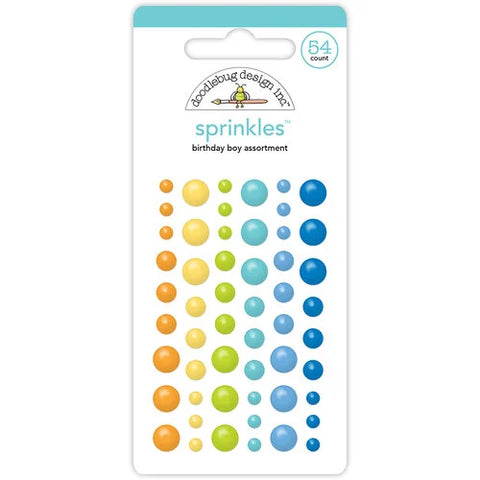 Doodlebug Design Sprinkles - [Collection] - Cupcakes & Candles - Birthday Boy Assortment