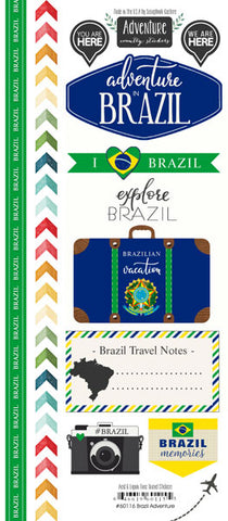 Scrapbook Customs Sticker - Brazil Adventure Stickers
