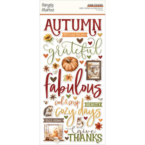 Simple Stories Foam Stickers [Collections] - Simple Vintage Autumn Breeze