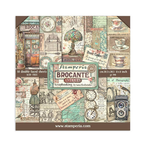 Stamperia 8x8 Paper [Collection] - Brocante Antiques