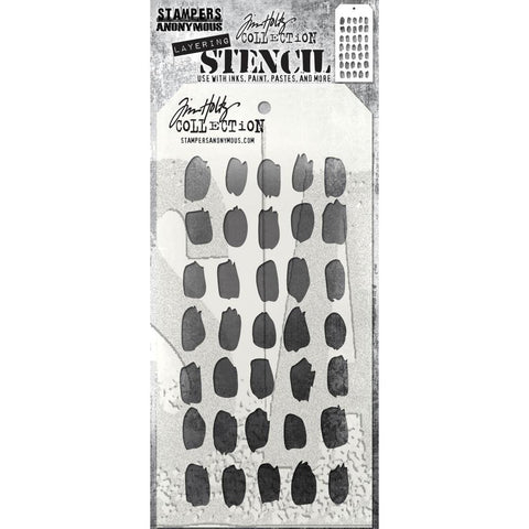 Tim Holtz Layering Stencil - Brush Mark