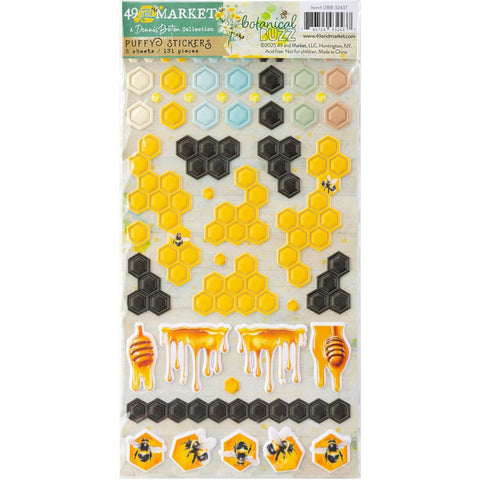 49 and Market  Puffy Stickers [Collections] - Botanical Buzz