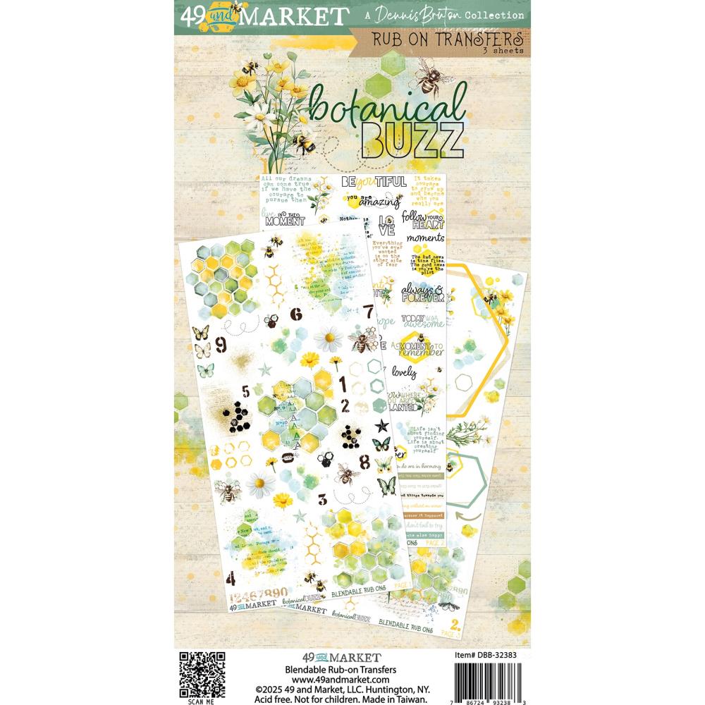 49 and Market  Rub On Transfers[Collections] - Botanical Buzz
