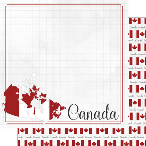 Scrapbook Customs 12x12 Paper - Canada Adventure