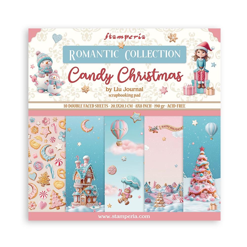 Stamperia 8x8 Paper [Collection] - Candy Christmas
