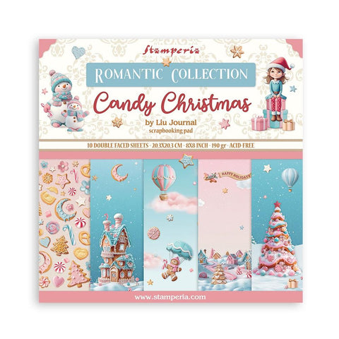 Stamperia 8x8 Paper [Collection] - Candy Christmas
